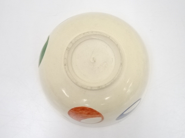 【松峰】茶碗 道具 ] - 道具 京焼 松峰造 色絵つぼつぼ茶碗 | ネットショップ圭